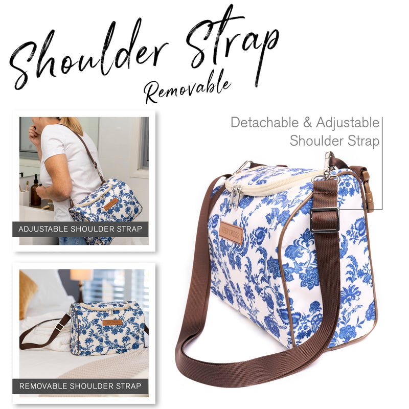 TRAVEL TOILETRY BAG FOR WOMEN (Floral)