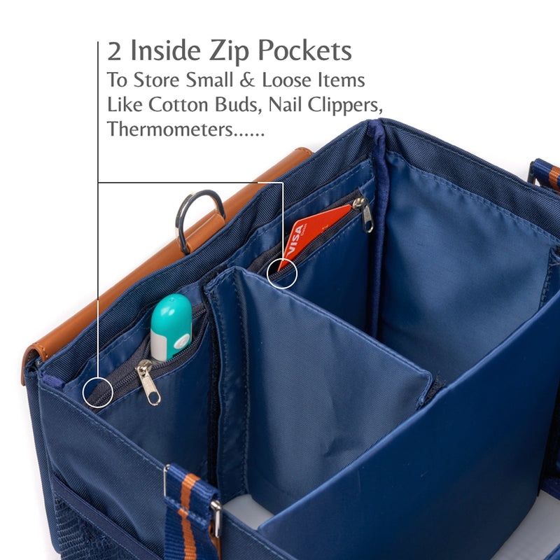 Large Wearable Cleaning Caddy Bag with 4 Foldable Dividers, Cleaning Supply  Tote