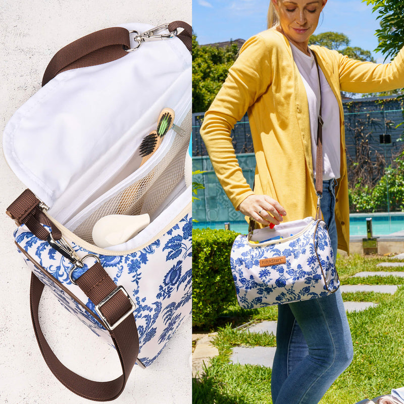 Wearable Clothespin Bag: Floral